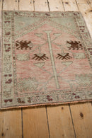 2.5x3 Vintage Distressed Oushak Square Rug