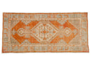 2.5x5.5 Vintage Distressed Oushak Rug Runner