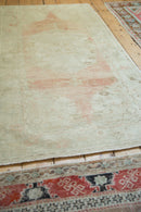 3.5x7 Vintage Distressed Oushak Rug Runner