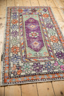2.5x5 Vintage Distressed Oushak Rug Runner