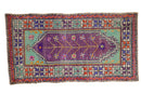 2.5x5 Vintage Distressed Oushak Rug Runner