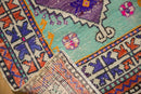 2.5x5 Vintage Distressed Oushak Rug Runner