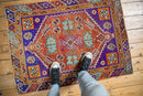 3x4 Vintage Distressed Oushak Square Rug