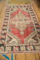 2.5x5.5 Vintage Distressed Oushak Rug Runner