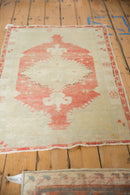 2.5x4.5 Vintage Distressed Oushak Rug