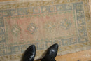 1.5x3 Vintage Distressed Oushak Rug Mat