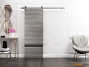 Planum 0012 Ginger Ash Barn Door and Silver Rail