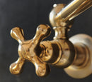 Unlacquered Brass Pot Filler Faucet, Brass kitchen Pot Filler