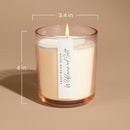 Christmas Soy Candle - Tinted Glass Jar - 12 oz
