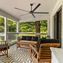 72 Inch 84 Inch Winni IPX4 Outdoor Downrod Mount Ceiling Fan with Remote Control