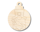 Unfinished Wood Etched Gnome Holding Carrot Ornament Shape | Paint By Line Crafts | up to 30" DIY