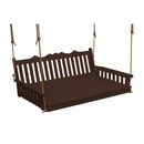 Keystone Amish Co. 6 Foot York Recycled Plastic Swing Bed, Tudor Brown