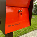 NEW! The UpTown Box Locking Package Dropbox  in TEXTURED MATT JET BLACK - Modern Mailbox