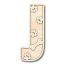 Unfinished Wood Layered Themed Letters | Paw Print | A-Z | 2 Piece | up to 24"