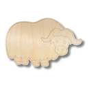 Unfinished Wood Etched Buffalo Shape | Paint By Line Crafts | up to 30" DIY