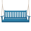 Keystone Amish Co. 4 Foot Franklin Porch Swing, Carribean Blue