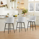 Counter Height Bar Stools Set of 3 26 Inch Seats 360 Swivel