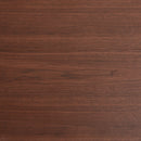 Coffee Table Walnut Wood Surface and Black Metel Feet