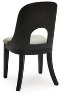 Rowanbeck - Dining Upholstered Side Chair (Set of 2) - Gray / Black
