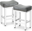 24 Inch Counter Height Bar Stools Set Of 2 Bonded Leather