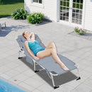 3-in-1 Heavy Duty Tanning Chair with Face Hole Adjustable 5-Position Folding Chaise Lounge Chairs for Outside Portable Lay Flat Beach Lounge Chair for Outdoor Sunbathing Patio Pool Lawn Camping Deck P