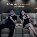 Two Seater Recliner Sofa With USB Charging Port And Cup Holders