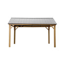 [12X14FT] Alora Hardtop All-Weather Outdoor Gazebo With Galvanized Steel Roof (SAK83261)