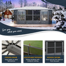[12X18FT] Alora Grandview Large Luxury Outdoor All-Season Aluminum Solarium Sunroom With Polycarbonate Hardtop And Sliding Doors (SAK35948)