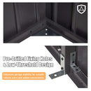 Extra-Large Outdoor Heavy-Duty Metal Garage Shed With Lockable Doors [No Floor] (SAK14093)