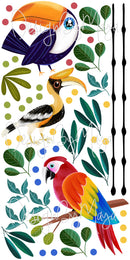 Jungle Animals Tropical theme - Fabric Nursery Wall Art Decals
