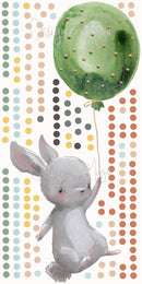 Hot Air Balloons and Planes Set - Fabric Nursery Wall Art Decals