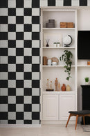 Checkers Wallpaper, black