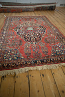 4.5x7 Vintage Sarouk Rug