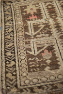 2x2.5 Antique Caucasian Square Rug Mat