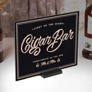 Light Up The Night Cigar Bar Wedding Table Sign