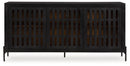 Vallisburg - Accent Cabinet - Black / Natural
