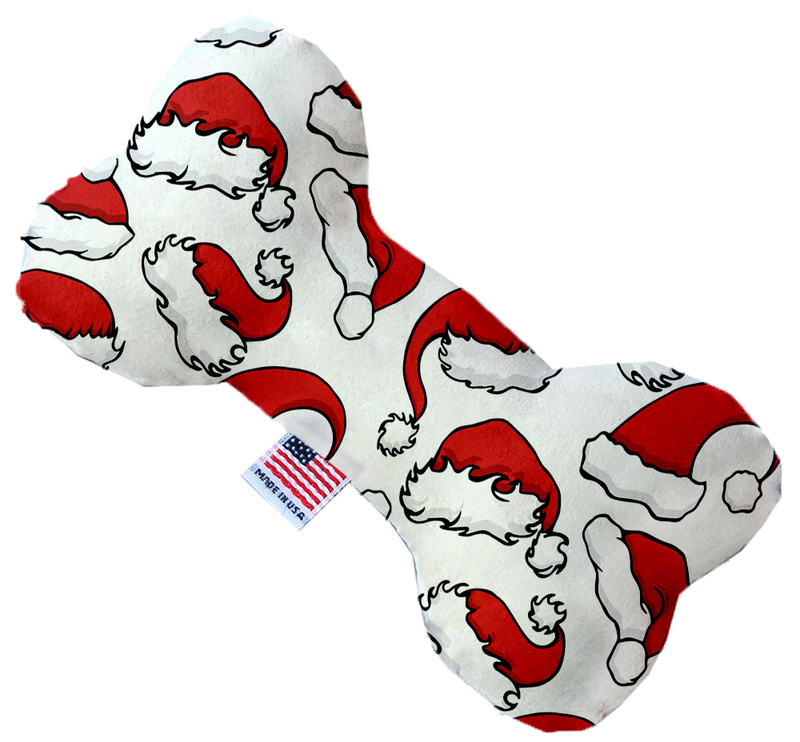 Pet and Dog Plush Heart or Bone Toy, "Santa Group" (Available in different sizes, and 8 different pattern options!)