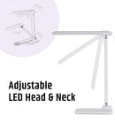 Brilli 15"H LED Desk Lamp (Set of 2) Matte White Finish with Qi Wireless Charging