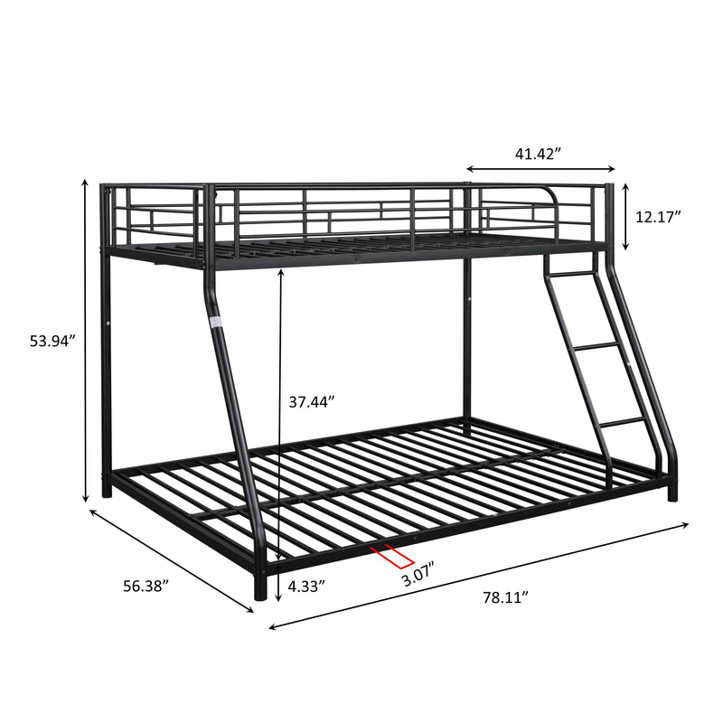 Twin over Full Metal Bunk Bed