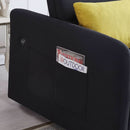 Black Convertible Loveseat With Pull Out Bed For Small Spaces