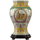 Lovecup Oval Pomeg Porcelain Vase L414