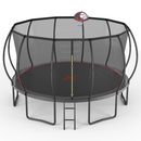 YC 14FT trampoline Pumpkin- Black Red- fframe height 90cm