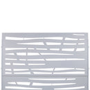 Outdoor & Indoor Privacy Screen Metal Privacy Screen 76' H×48' W, Freestanding Decorative Screen for Deck Balcony Patio in White