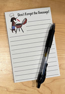 Don't Forget the Sausage Grocery List Notepad