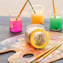 Berry Fig Small Watercolor Pressed Floral Candle