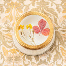 Accent Pressed Floral Candle - Harvest Pumpkin