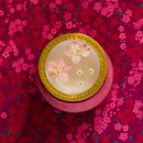 Accent Watercolor Pressed Floral Candle - Luna Flower