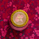 Petite Watercolor Pressed Floral Candle - Luna Flower
