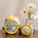 Accent Watercolor Pressed Floral Candle - Pacific Coast