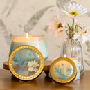 Accent Watercolor Pressed Floral Candle - Pacific Coast